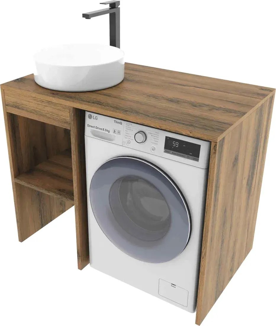 

ЗОВ Тумба с умывальником Стамбул 100 S100LAW0LAWWM-OL7044F (аттик)