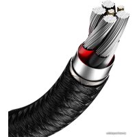 Кабель Baseus Cafule Series Metal Data Cable USB Type-A - Type-C 66W CAKF000201 (2 м, черный)