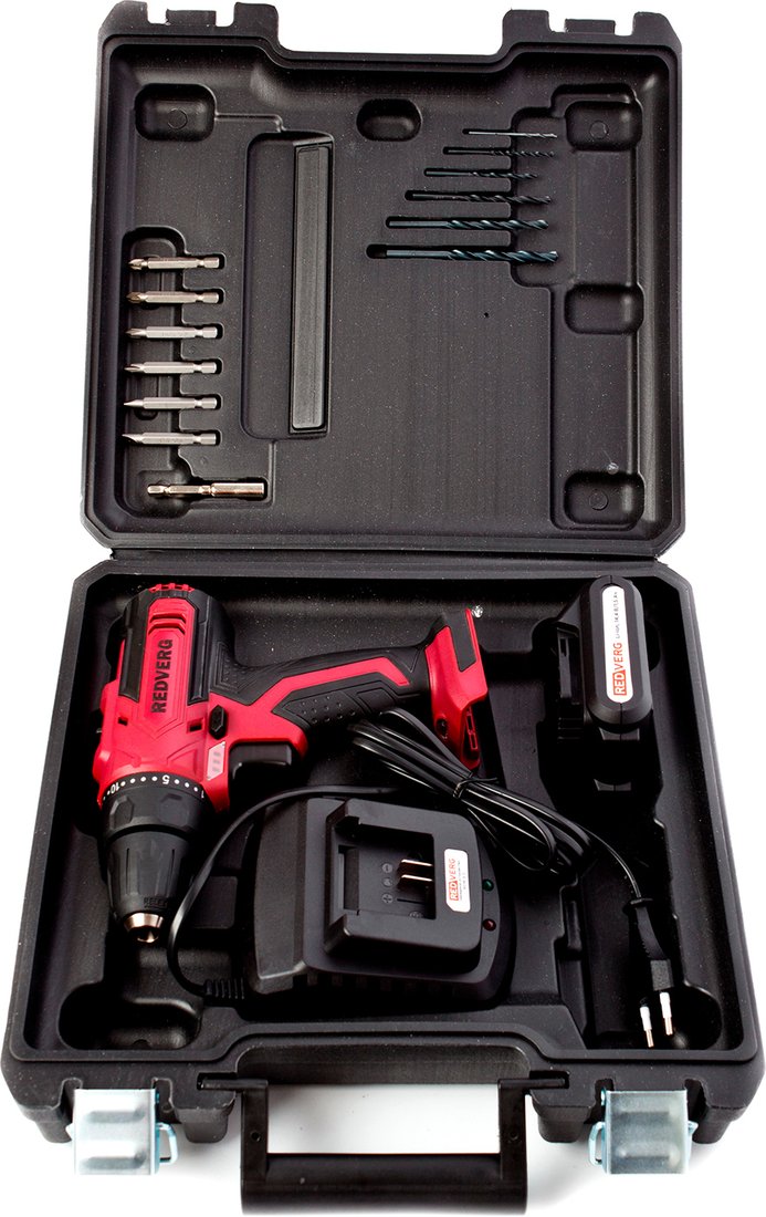 

Дрель-шуруповерт RedVerg RD-SD14L/2Y (с 1-им АКБ, кейс)