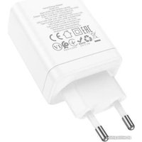 Сетевое зарядное Hoco N33 Lightning (белый)