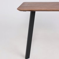 Кухонный стол ОКА Майон 120x80x74 (дуб мореный/черный)