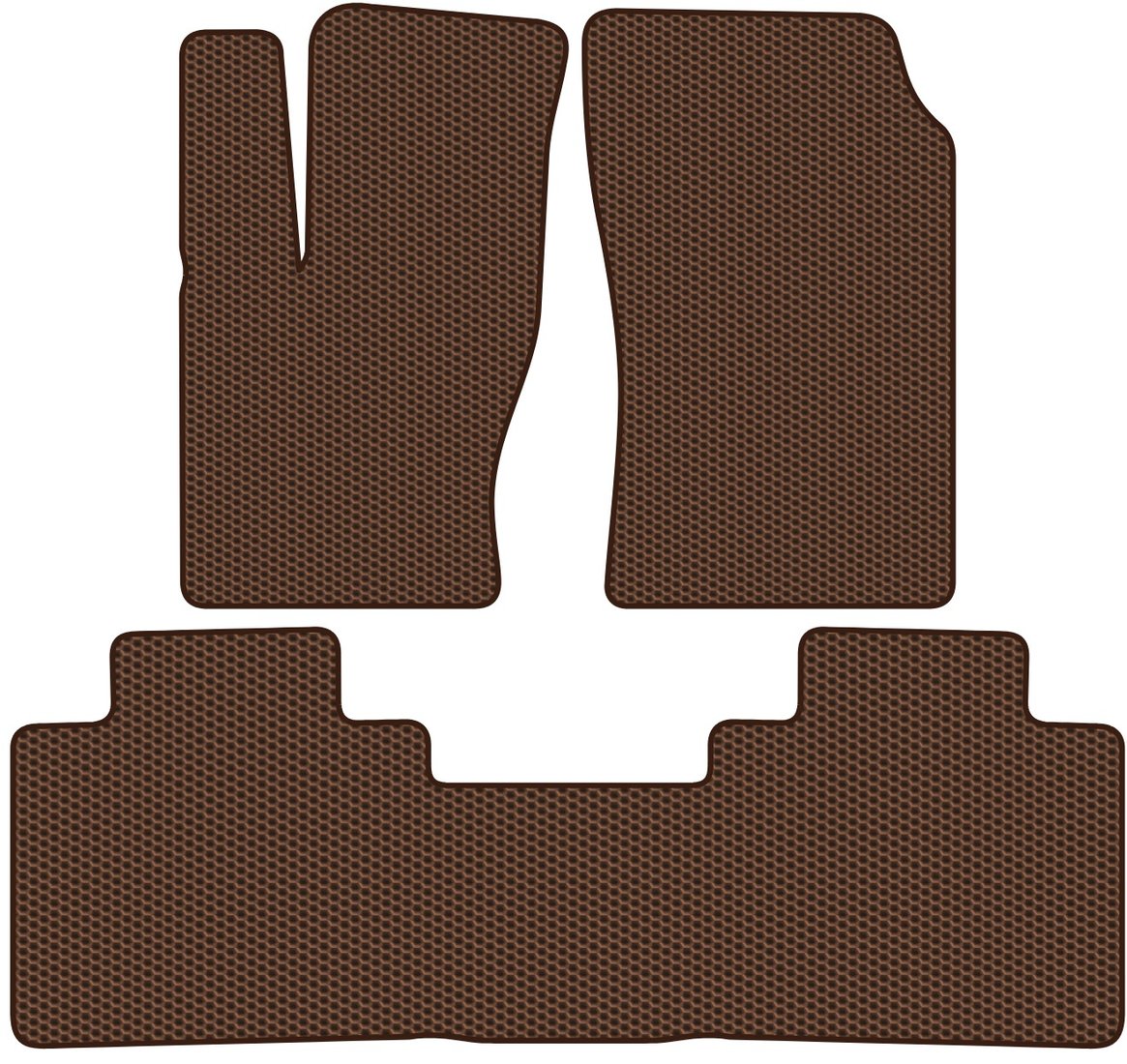 

Комплект ковриков для авто Alicosta Tank 500 I (suv) 2021 - Н.В. задний цельный (коричневый, сота)