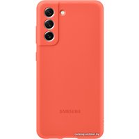 Чехол для телефона Samsung Silicone Cover S21 FE (коралловый)