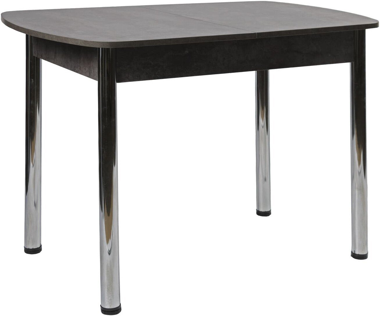

Кухонный стол ВВР ЛДСП Раздвижной (камень темный/прямое хром)