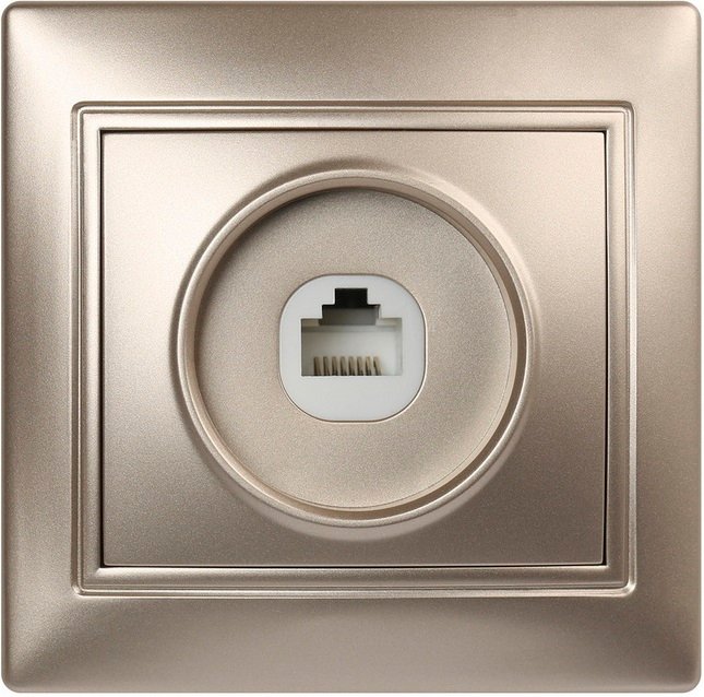 

Розетка компьютерная SmartBuy Венера SBE-01c-S1-RJ