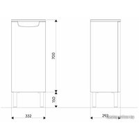  Kolo Шкаф-полупенал Rekord [88474]