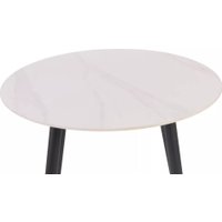 Кухонный стол Signal Rion 90 (белый лак/черный)