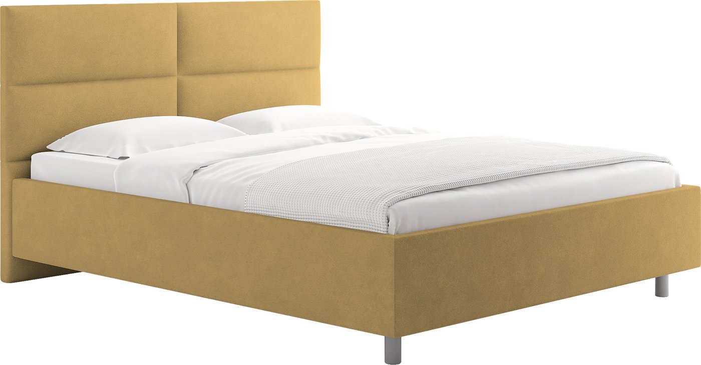Кровать Сонум Omega 160x200 (замша горчичный)