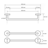 Держатель для полотенца Bemeta Amber 155204022