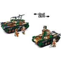 Конструктор Sluban Армия. Танк M38-B1107 (563эл)