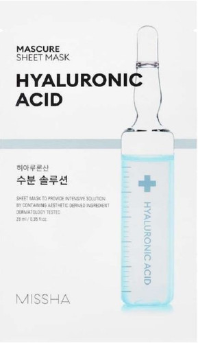 Увлажняющая тканевая маска для лица Mascure Hydra Solution Sheet Mask (Hyaluronic Acid)