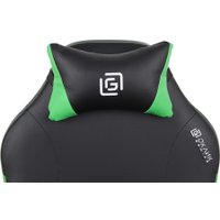 Игровое (геймерское) кресло Оклик Spirit (черный/зеленый)