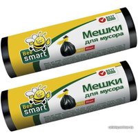 Пакеты для мусора Paclan Bee Smart с завязками (60 л, 20 шт)