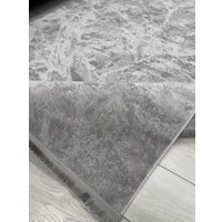 Ковер для жилой комнаты Radjab Carpet Амаль Прямоугольник 0911A (1.5x2.5, Grey/Grey)