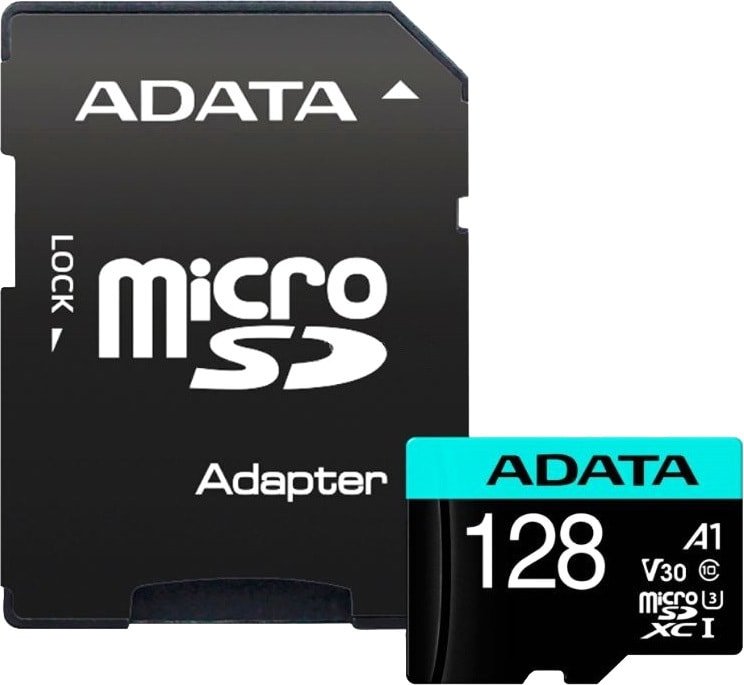 

Карта памяти ADATA Premier Pro AUSDX128GUI3V30SA2-RA1 microSDXC 128GB (с адаптером)