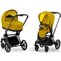 Универсальная коляска Cybex Priam IV (2 в 1, mustard yellow/matt black)