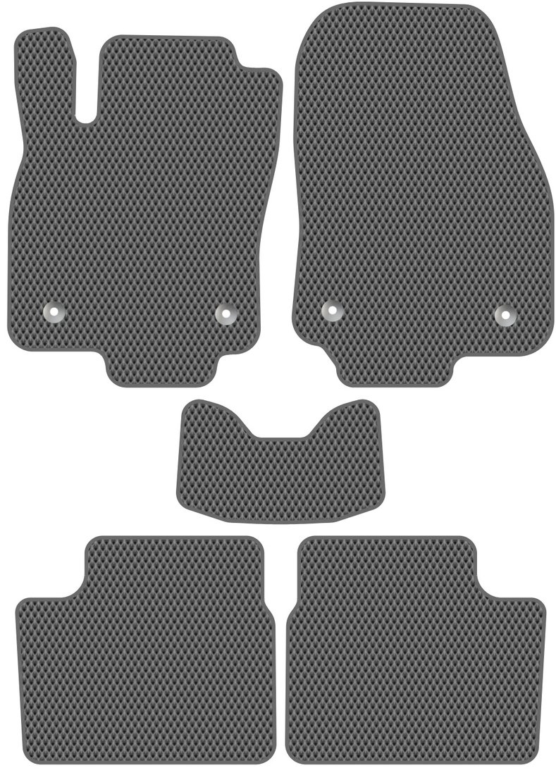 

Комплект ковриков для авто Alicosta Opel Astra III (седан / L69) 2006 - 2011 (серый, ромб)