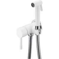 Смеситель с лейкой для биде Boheme Uno 467-WCR (белый/хром)