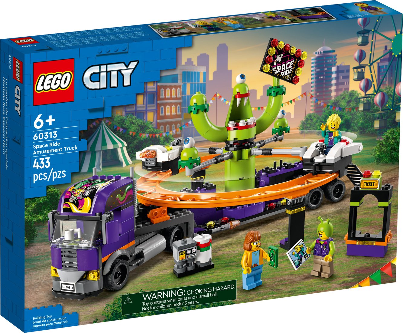 

Конструктор LEGO City 60313 Грузовик с космической каруселью