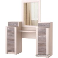 Туалетный столик с зеркалом Памир Октава 174x145x45 см (ясень анкор светлый/дуб клабхаус серый)