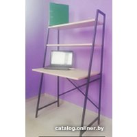 Стол Home Loft СТк 1 ЛДСП со стеллажом (ясень шимо светлый/черный металл) в Могилеве