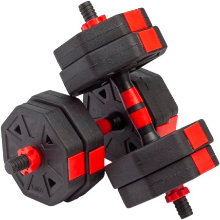 

Набор гантелей с грифом для штанги VictoryFit VF-DН150 2x7.5 кг