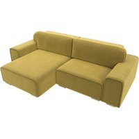Угловой диван Лига диванов Лига-029 левый 121922L (микровельвет желтый)