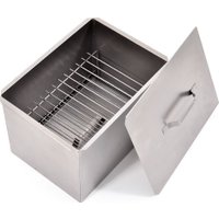 Коптильня Chugun Invest Коптильня двухъярусная 380х280х270 мм нерж. 0.8 мм