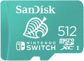 Nintendo Switch Licensed Card Animal Crossing Edition microSDXC 512GB SDSQXAO-512G-GNCZN