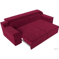 Диван Лига диванов Лига-003 117112 (микровельвет бордовый)