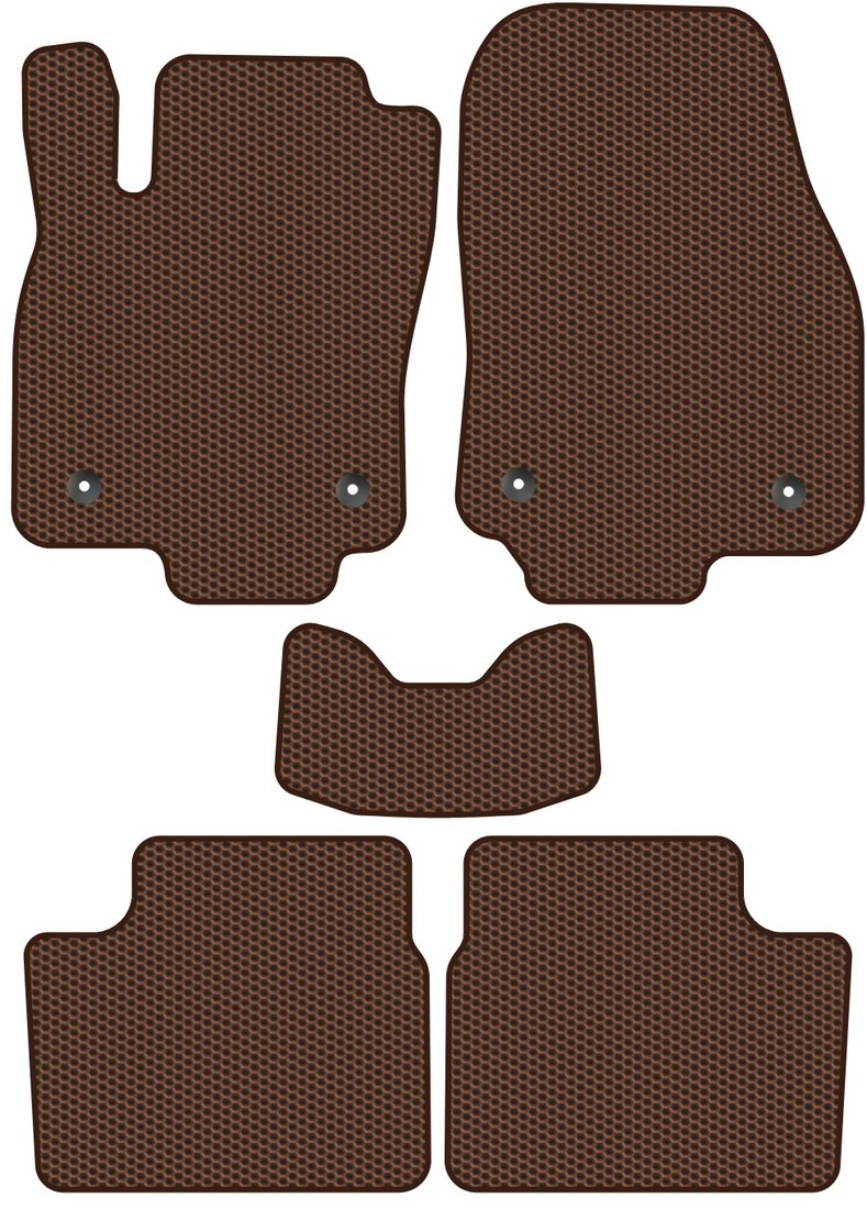 

Комплект ковриков для авто Alicosta Opel Astra III (седан / L69) 2006 - 2011 (коричневый, сота)