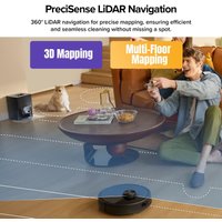 Робот-пылесос Roborock Q7T+ (евровилка, с английской озвучкой, черный)