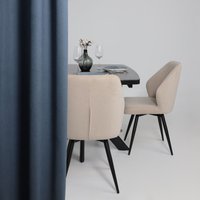 Кухонный стол Мамадома Leonel-130 раздвижной 130-165х85 (stone black st cer/черный)