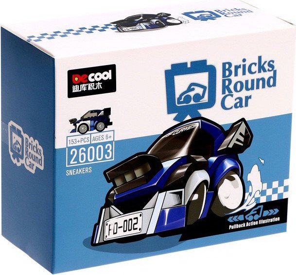 

Конструктор Decool Bricks Round Car 26003 Спорткар