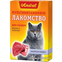 Лакомство для кошек Amstrel со вкусом альпийской говядины (90 шт)