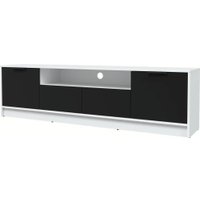 Тумба Интерлиния ТВ Концепт КТ-ТВ4-50 (черный/белый платинум)