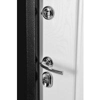 Металлическая дверь Guard Термо MG109 96x205 левая (черное серебро/белый ясень) в Лиде