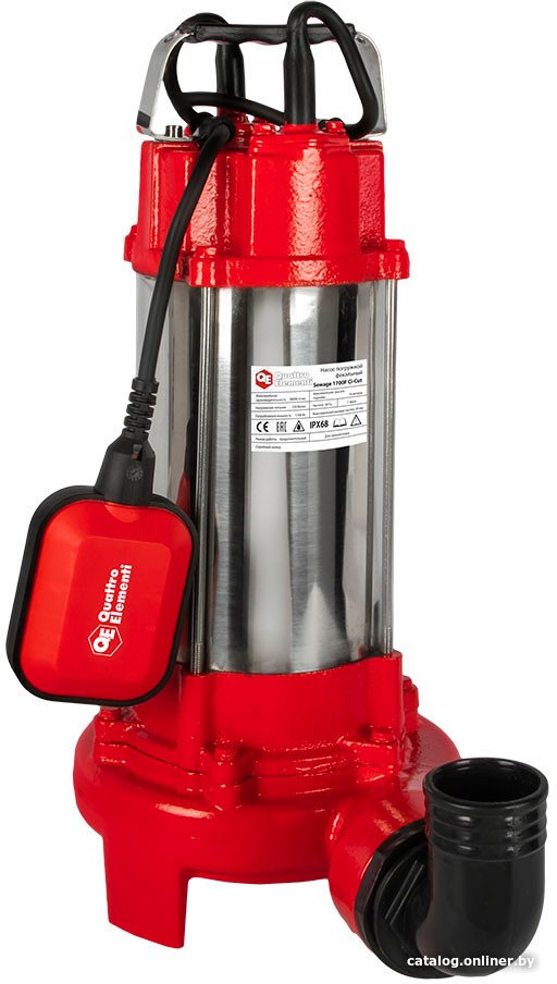 Фекальный насос Quattro Elementi Sewage 1700F Ci-Cut