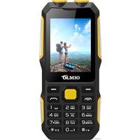 Кнопочный телефон Olmio X02 (черный/желтый)