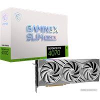 Видеокарта MSI GeForce RTX 4070 Gaming X Slim White 12G