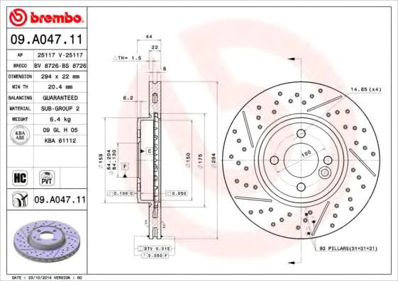 

Brembo 09A04711