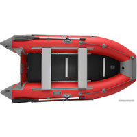 Моторно-гребная лодка Roger Boat Hunter Keel 3500 (малокилевая, красный/серый)