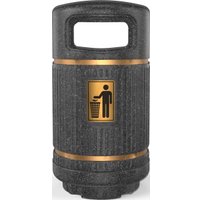 Уличная урна Berkano 040_041_24 (Black Granite)