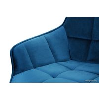 Стул с подлокотниками Aero B815-m Navy VL 26 BK (велюр, синий)