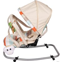 Шезлонг ForKiddy Enjoy Plus (песочный полосатый)