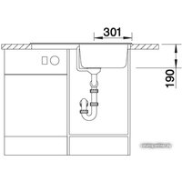 Кухонная мойка Blanco Nova 45 S (антрацит) + Mida Silgranit (антрацит) 510442M2