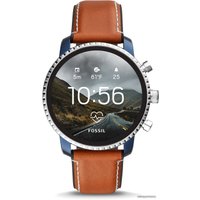 Умные часы Fossil Gen 4 Explorist HR (коричневая кожа)