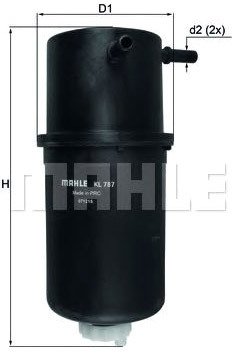 

Топливный фильтр Mahle Knecht KL787