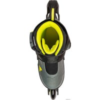 Роликовые коньки Rollerblade Microblade Free 3WD 2021 (р. 28-32, антрацит/лайм)