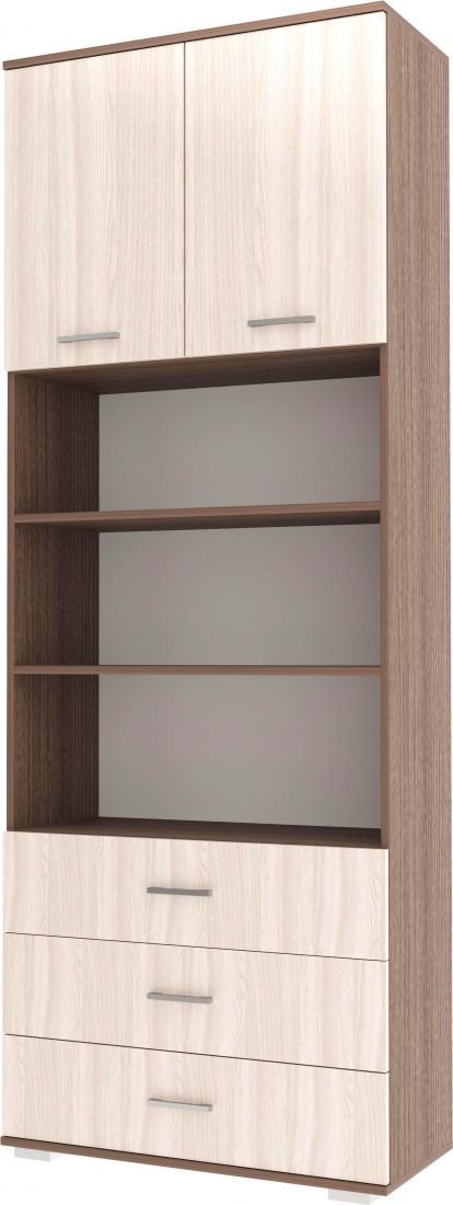 

Книжный шкаф Памир Италия ШК3Я-800 (ясень шимо темный/ясень шимо светлый)